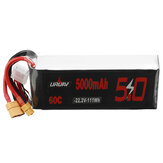 Batterie Lipo URUAV 22,2V 5000mAh 60C 6S avec prise XT60 XT90 pour Drone RC