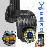 Guudgo 1080P 39 LED 5 XZOOM Extérieur PTZ IP Caméra Noire Audio Bidirectionnelle Caméra Wifi Auto Étanche Vision Nocturne CCTV Vidéo Surveillance