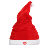 創造的な柔らかい電気音楽のクリスマス帽子サイズ調整可能サンタクロース帽子