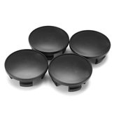 4 schwarze Kunststoff-Embleme mit 54 mm für Mini Cooper Radnabendeckel