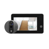 Smart Tuya Wifi Timbre de video 4.3 inch LCD Display con cámara de mirilla 1080P 5000mAh intercomunicador de dos vías Cámaras de ojo de gato al aire libre