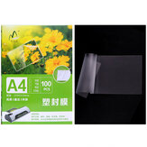 Film plastique laminé A4 100 ensembles/paquet 22*31cm Papier plastifié enduit pour l'impression de photos Fournitures de film plastique