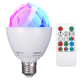 ELEGIANT 3W E27 RGB Вращающаяся лампа сценического света дискотеки для вечеринок бара + пульт дистанционного управления