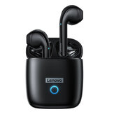 Lenovo LivePods LP50 TWS fone de ouvido bluetooth 5.0 de 13 mm Dynamic HiFi estéreo com redução de ruído e controle de toque Fone de ouvido sem fio Fone de ouvido esportivo para jogos com microfone