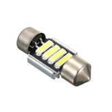 Bombilla LED para luz interior de coche o barco de 12V, 31mm, 7020 y 4SMD en color blanco 6000K-6500K. Universal