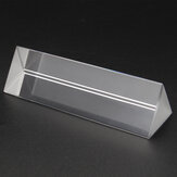 Prisma triple de vidrio óptico UK para enseñanza de espectro de luz física en experimentos/para decoración del hogar