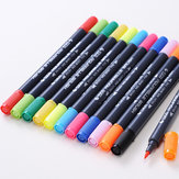 0,8 mm 12/24 Bolígrafos de colores Súper fino Marcador a base de agua Tinta surtida Arte Dibujo Para niños
