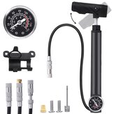 Portable Bike Pump 100PSI Mini Adjustable Schrader Presta Bicycle Air Inflator with Gauge for Electric Bike Scooter Basketball Toy Inflatable