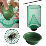 Mosquito Insect Catching Net Folding Mosquito Capture Catching Fly Mesh Net Hanging Trap Insect Bug Killer-flies Mesh Net Flying Catcher Trap with Pot