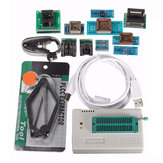TL866II USB Mini Pro Programmeur Avec 10 pcs Adaptateur EEPROM FLASH 8051 AVR MCU SPI ICSP