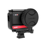 Capa protetora de lente de câmera de silicone Sunnylife à prova de poeira e protetora para câmera Insta360 One R, versão grande angular de 1 polegada