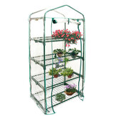 Cobertura para invernadero portátil y miniatura de jardín de 69x49x160cm en color verde para cultivo de plantas y jardinería