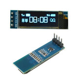 3Pcs Geekcreit 0,91 ίντσα 128x32 IIC I2C Μπλε OLED LCD οθόνη Εμφάνιση DIY Μονάδα SSD1306 IC οδηγού DC 3.3V 5V