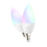 Ampoule LED bougie GLEDOPTO Zig.Bee ZLL GL-B-001Z AC100-240V RGBCCT E14 4W qui fonctionne avec Amazon Echo Plus