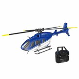 RC ERA C187 2.4G 4CH 6-Axis Gyro Flux optique Localisation Maintien d'altitude Flybarless EC135 Scale RC Hélicoptère RTF