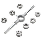 8pcs Metric Screw Tap Wrench and Die Set M3-M12 Nut Bolt Alloy Metal Hand Tools