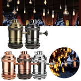 Support de lampe rétro-vintage Edison industriel E26/E27 avec interrupteur