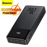 Baseus 30000mAh 111Wh 20W PD Powerbank Externe Batterijvoeding met 20W USB-C PD & 18W USB-A*2 QC3.0-uitgang FCP AFC Snelladen voor iPhone 13 Pro Max voor Samsung Galaxy S21 5G