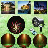 Outdoor R&G Laser Remote LED Light Projector Waterproof Lawn Stage Garden Party Lamp
