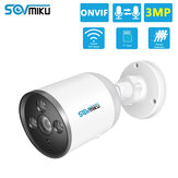 SOVMIKU SF05A 720P Wifi IP kamera golyó ONVIF kültéri vízálló FHD CCTV biztonsági kamera kétirányú audio APP távirányító