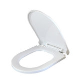Mrosaa Coprivaso universale a chiusura rallentata Coprivasi PP bianco U Tipo Coperchio sedile WC di ricambio