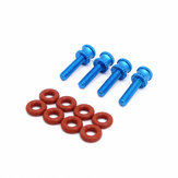 4 PCS M3 Screw Column + 8PCS Damping Rings Spare Part for Strech X5 AstroX X5 Frame Kit RC Drone FPV Racing