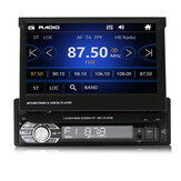 9601G 7 Zoll 1DIN Wince Car MP5 Player Einziehbarer Flip Stereo Radio Bluetooth GPS USB AUX mit Rückfahrkamera