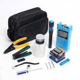 Fiber Optic FTTH Tool Kit Cable Cutter Stripper Plier Power Meter Visual Fault Locator Finder 