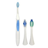 QYG Q2 سونيك فرشاة الأسنان الكهربائية قوية ipx7 ماء الأزرق والبرتقالي مع 3 رئيس فرشاة الأسنان