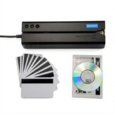 Leitor/gravador de cartão Magcard USB MSR605X com adaptador integrado compatível com o Windows MSR206 MSR X6 MSRX6BT