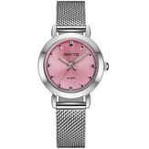 GIMTO GM406B Mini Dial Casual Style Women Watches Stainless Steel Strap Quartz Watch