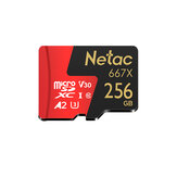 Netac P500 100MB/s Karta Pamięci TF Szybka Karta 64GB 128GB 256GB Micro SD Flash Smart Card do Aparatu Rejestratora Jazdy Drona