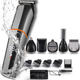6'sı 1 Akülü Ekran Elektrikli Saç Kesme Makinesi Sakal Bakım Kit Su Geçirmez USB Şarj Edilebilir Saç Tıraş Bıçağı