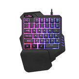 Mechanical Keyboard Left Hand Game Keypad Mouse for Game LOL Dota for PUBG Games