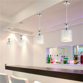 E27 Moderne Kristall Eisen LED Deckenleuchten Kronleuchter Pendelleuchte für Esszimmer Küche 