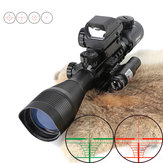 Ohhunt 4-12X50 Chasse Tactique Rouge Laser Sight Combo Rifleportée