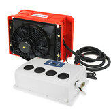 Hcalory 12V/24V Ventilador de ar condicionado portátil para carro com refrigeração a água e ventiladores de ar condicionado divididos