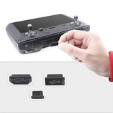 Rcgeek سيليكون الغبار التوصيل سد غطاء HDMI/USB/Type-C وحهة المستخدم 3 قطع ل DJI Mavic 2 ذكي تحكم