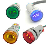 Indicador de voltaje digital LED de 22 mm AC 60V-450V Lámpara de monitor de medición de voltaje