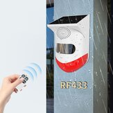 ANGUS CT80R Wireless RF433 Solar Infrared Sensors Anti-Theft Alarm PIR Intrusion Security Sensor Alarm System with Controller