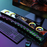 [لعبة رواية] SOAIY SH39 bluetooth 5.0 مكبر صوت رياضي إلكتروني Colorful ليزر ضوء HIFI جودة صوت سطح المكتب صوت مضخم صوت مكبرات صوت مزدوجة