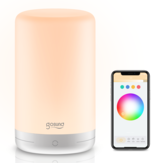 Gosund Smart Lamp Dimmable Touch Bedside Table Lamp For Bedroom App Control Colorful Changing LED Nightstand Tap Lamp RGB+Warm White Schedule and Timer Voice Control Works With Alexa And Google Home