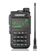 ABBREE AR-518 Volledige banden Walkie Talkie 128 kanalen LCD-kleurenscherm Tweewegradio Luchtkanaal DTMF SOS-noodfunctie