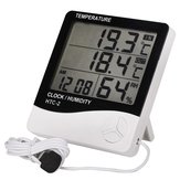 Higrómetro de Temperatura Electrónico para interior y al Aire Libre Reloj de Alarma de Multifunción