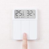 2021 Nieuwe versie Xiaomi Mijia Bluetooth Mesh Smart Wandschakelaar Temperatuur- en vochtigheidssensor Thermometer Hygrometer Licht Afstandsbediening Draadloos 3 sleutelschakelaars MI Home