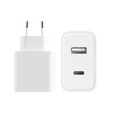 Original XIAOMI 33W 2-Port QC4.0+ PD3.0 Fast Charging USB-C/USB-A Charger Adapter Support QC4.0+ PD3.0 BC1.2 FCP AFC EU Plug For iPhone 12 Pro Max For Xiaomi Redmi Note 10 Pro for POCO X3 Pro OnePlus 9 Pro