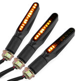2 pcs Motocicleta Turn Signal Light 12 V LED Moto Âmbar Indicador Luzes de Volta Flexível