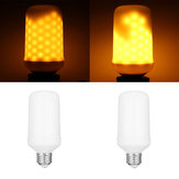 E27 7.5W SMD2835 96LEDs Yellow 1800-2000K General LightingThree Modes Flame Light Bulb AC90-265V