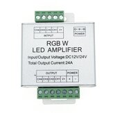 Şerit Işık için DC12-24V 24A 4 Kanallı LED RGBW Amplifikatör Konsol Kontrol Cihazı