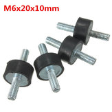 4 pièces M6x20x10mm amortisseur en caoutchouc Double extrémités supports en caoutchouc supports d'isolateur de Vibration